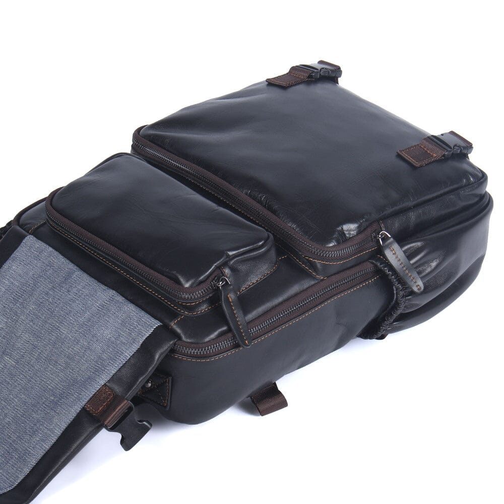 Sac à dos en cuir pour ordinateur 20 L – Logan — 9