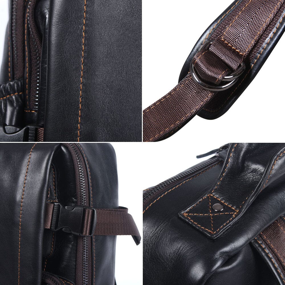 Sac à dos en cuir pour ordinateur 20 L – Logan — 14