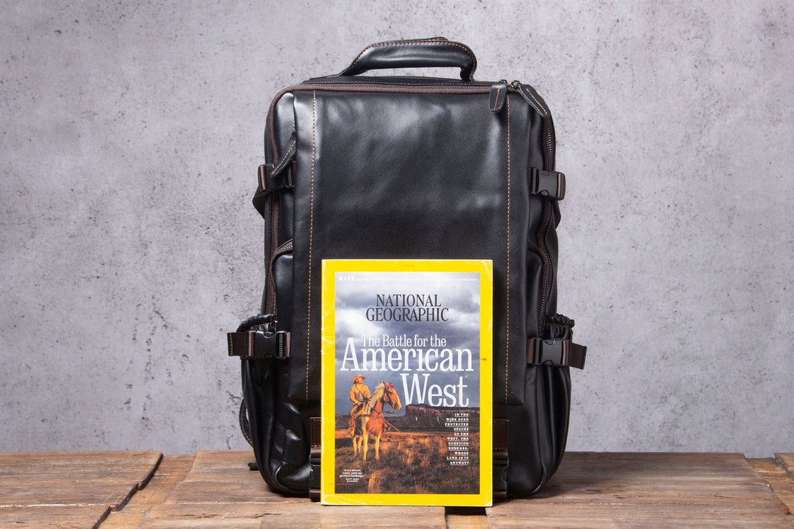 Sac à dos en cuir pour ordinateur 20 L – Logan — 20