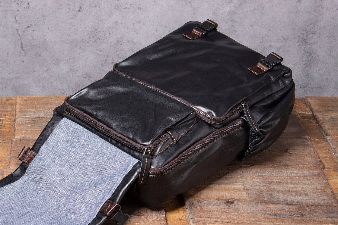 Sac à dos en cuir pour ordinateur 20 L – Logan — 24