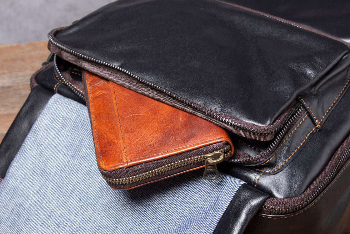 Sac à dos en cuir pour ordinateur 20 L – Logan — 26