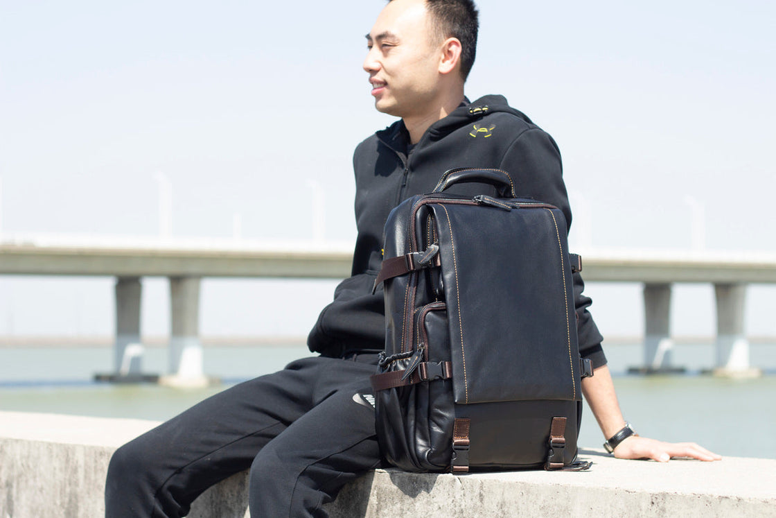 Sac à dos en cuir pour ordinateur 20 L – Logan — 36