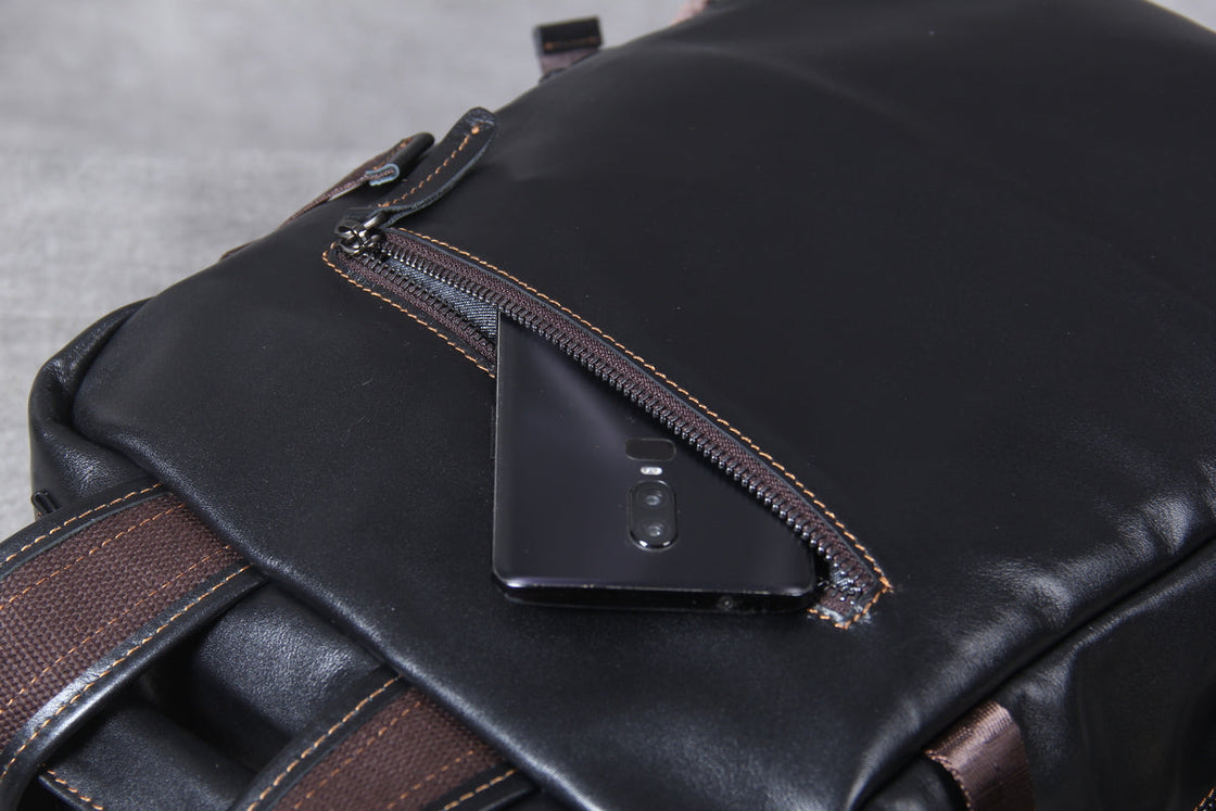 Sac à dos en cuir pour ordinateur 20 L – Logan — 54