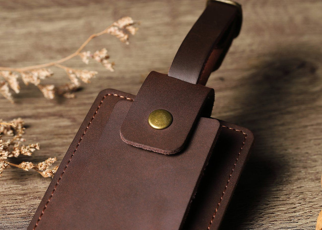 Étiquette de bagage en cuir — 8