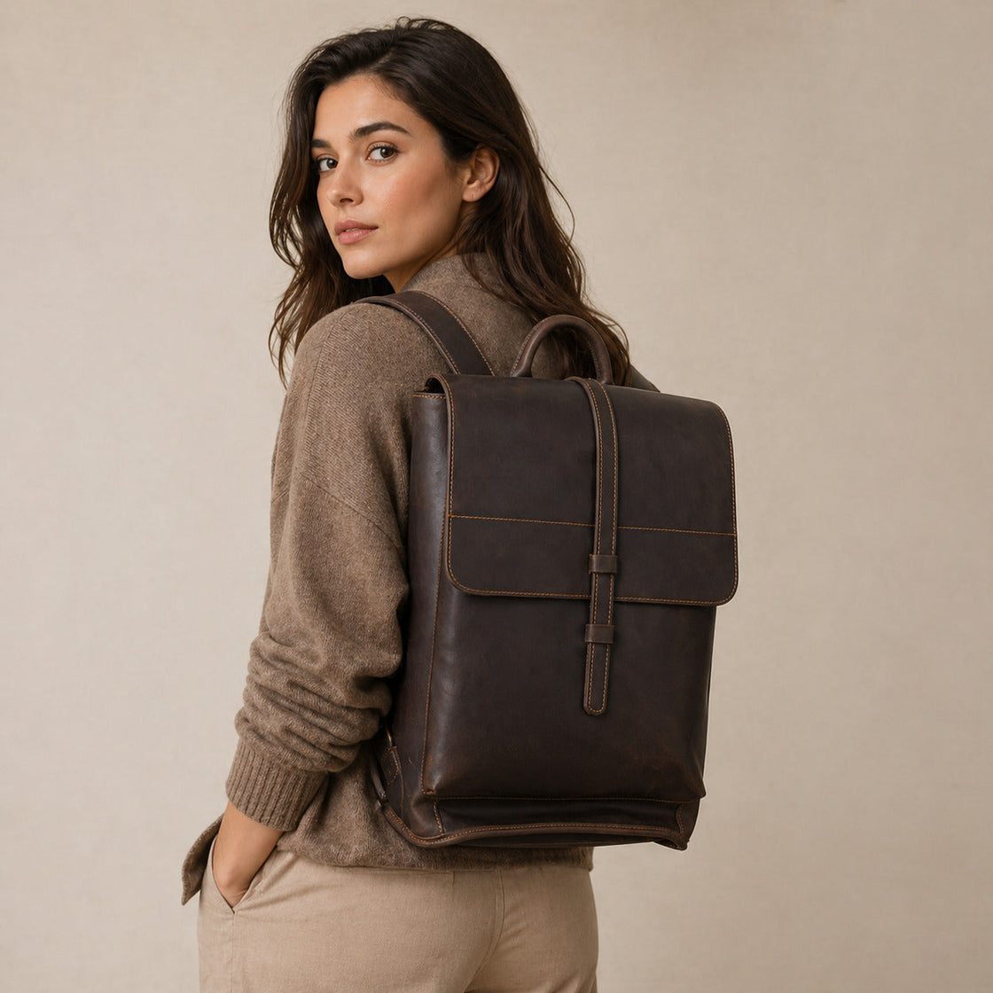 Lyve — Leather Business Backpack, image 2