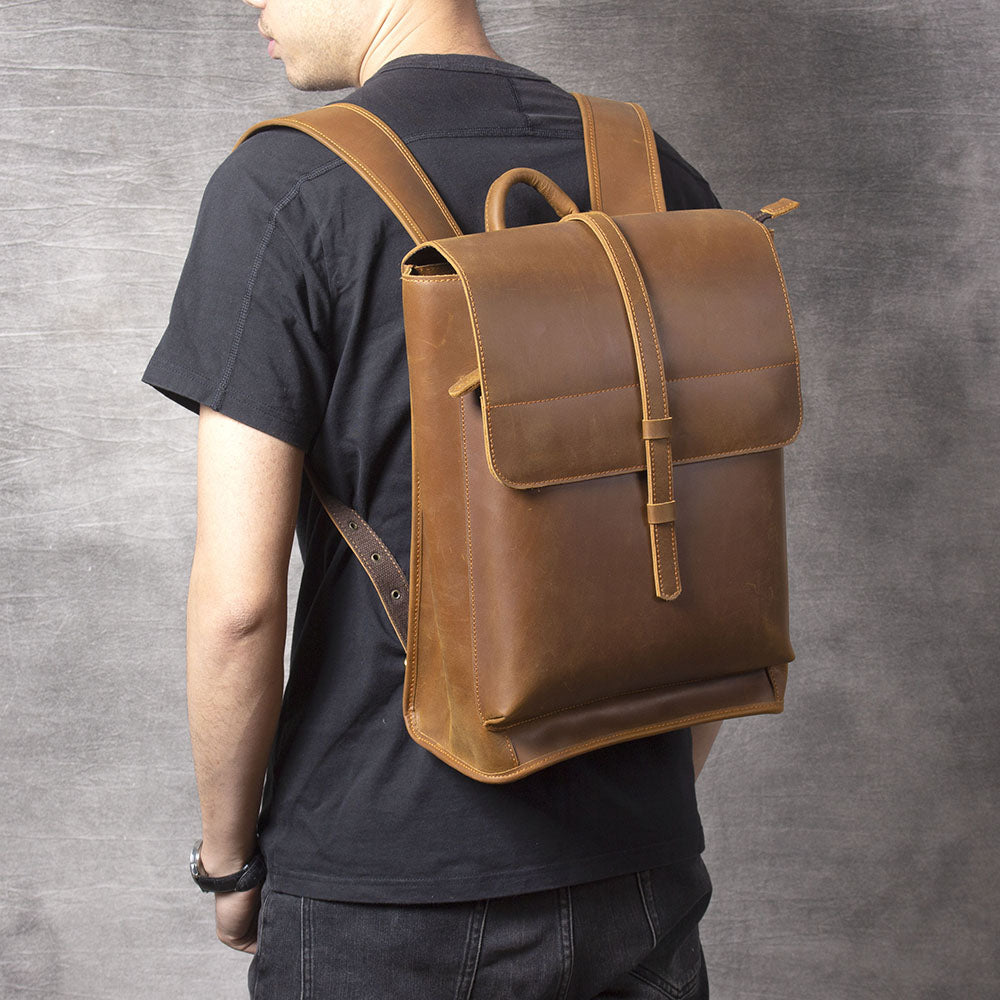 sac dos cuir ordinateur pour homme