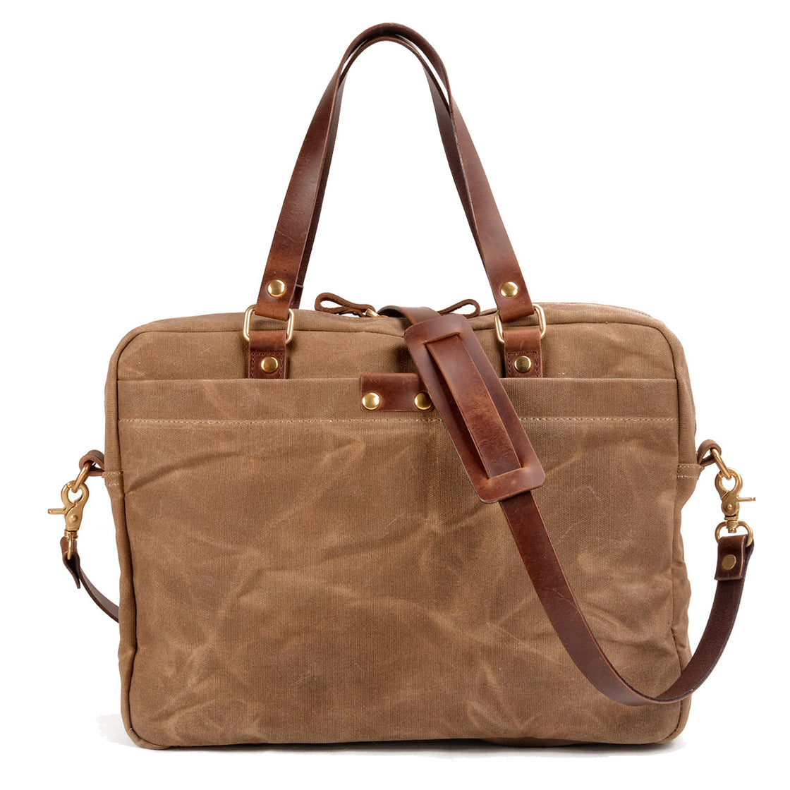 sac bandoulière toile kaki vue avant