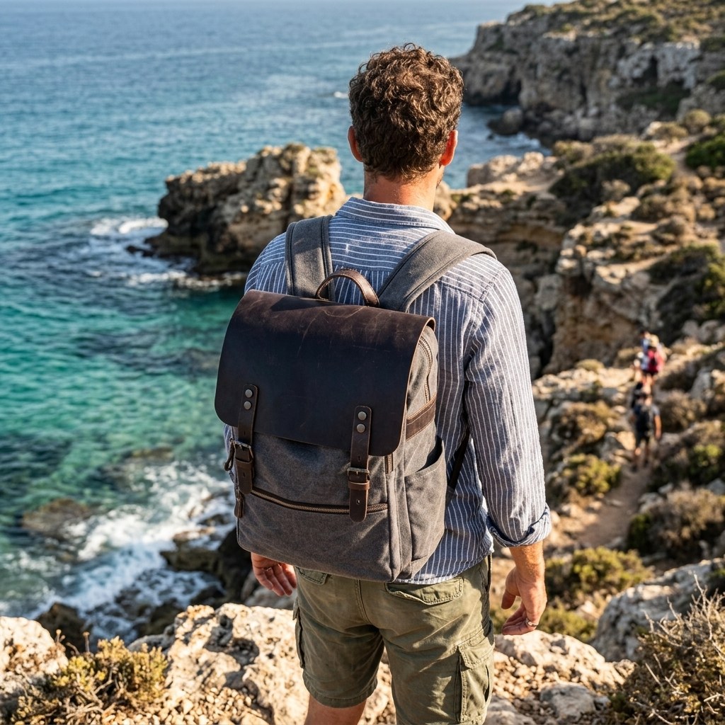 Milan — Cotton Canvas Backpack, image 11