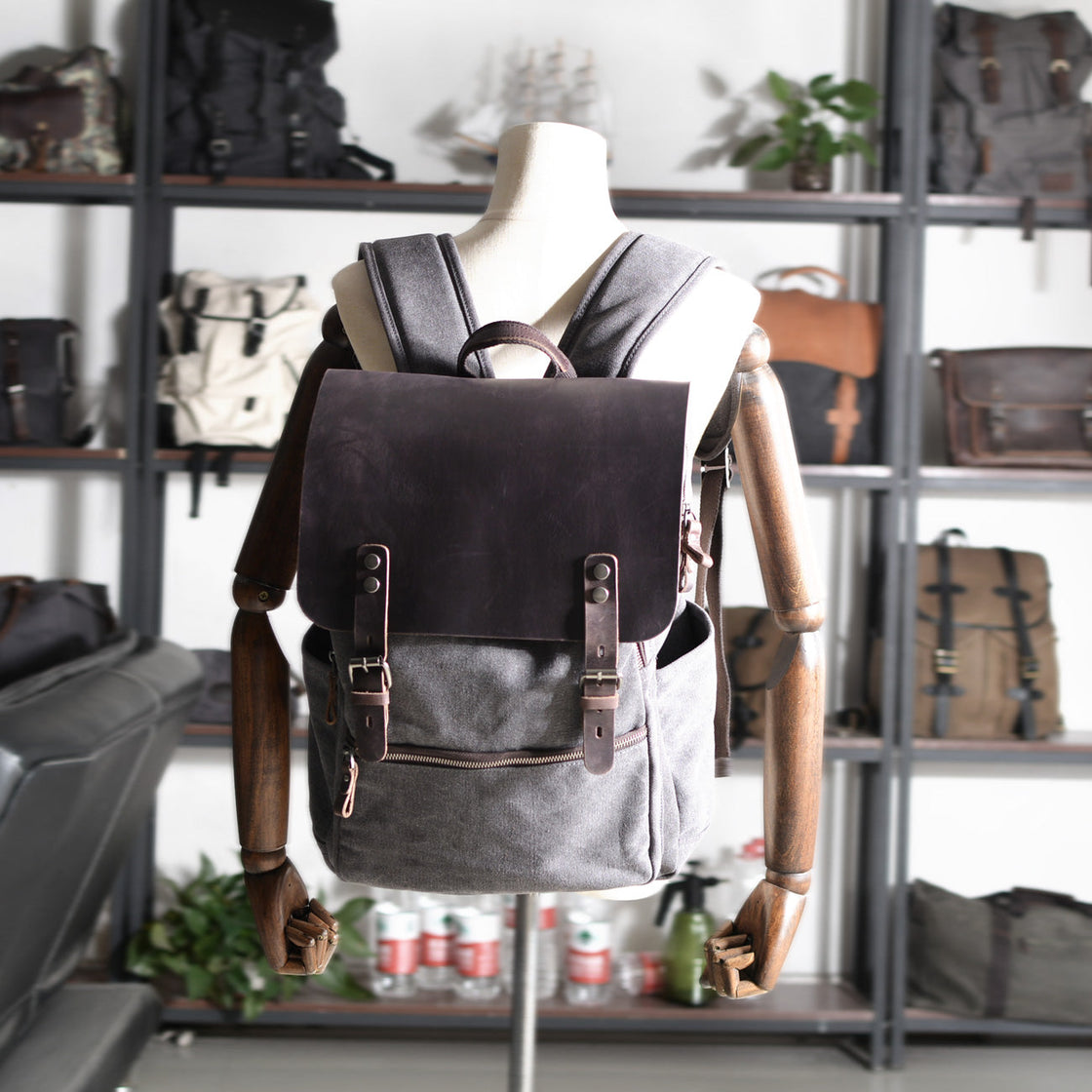 Milan — Cotton Canvas Backpack, image 18