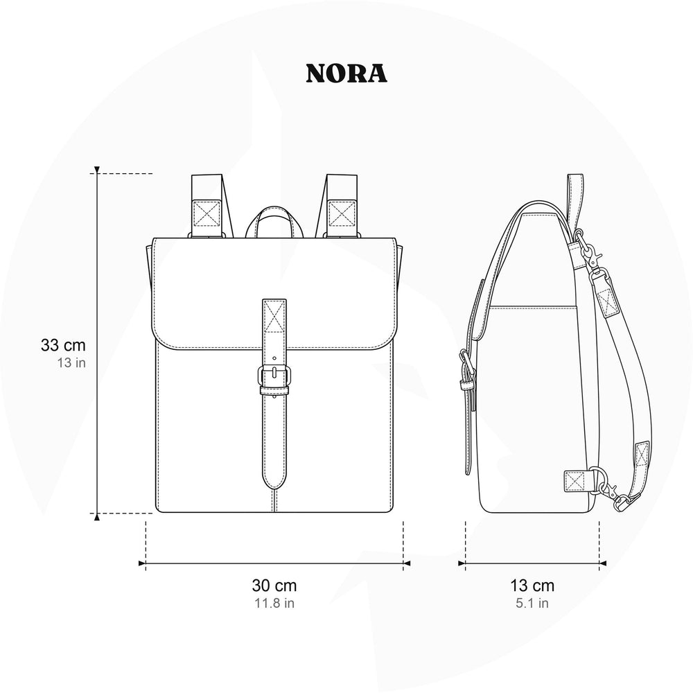 Sac à dos en toile 12 L – Nora