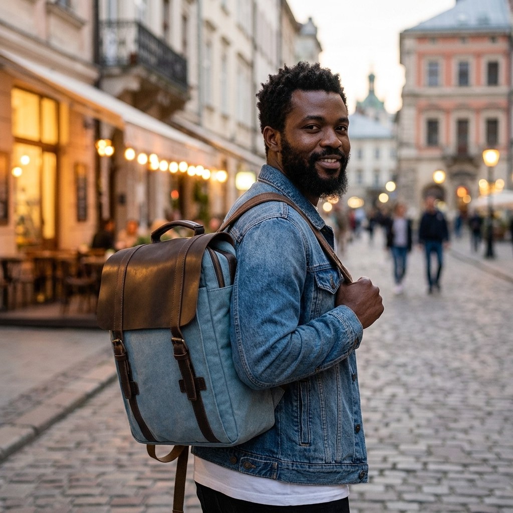 Canvas-Rucksack mit Laptopfach 14 L – Nuuk — 3