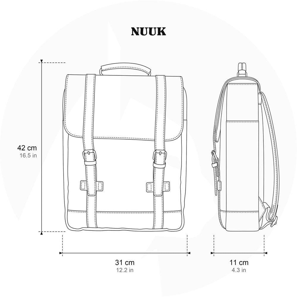 Sac à dos en toile pour ordinateur 14 L – Nuuk