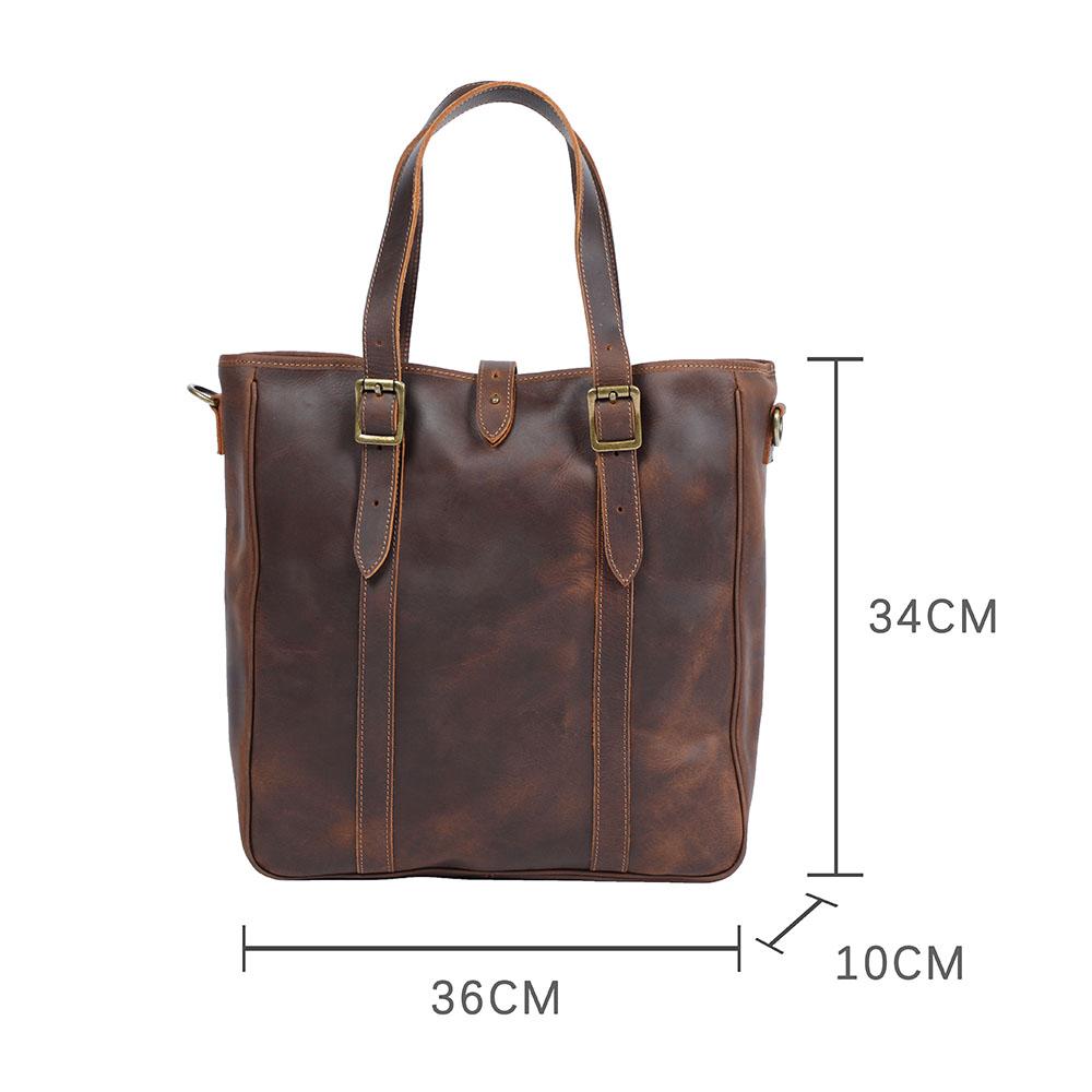 Olana — Vintage Leather Tote Bag, image 3