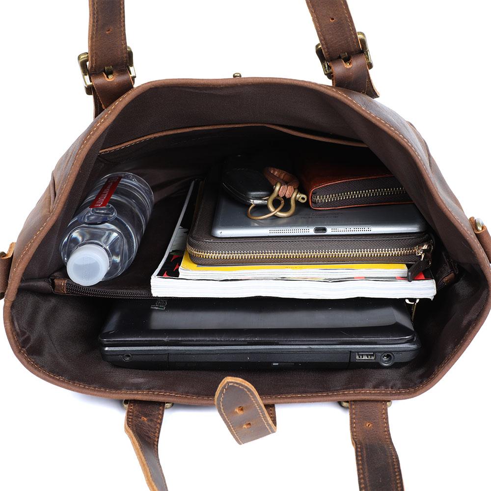 Olana — Vintage Leather Tote Bag, image 9