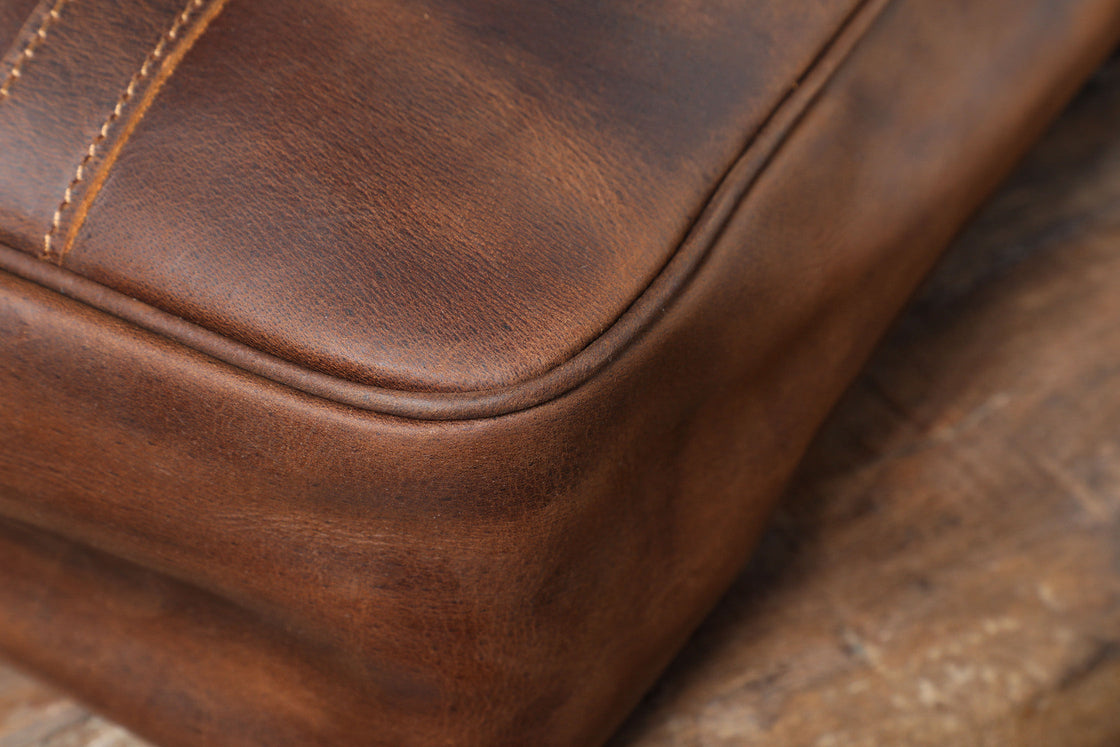 tote bag with leather handles