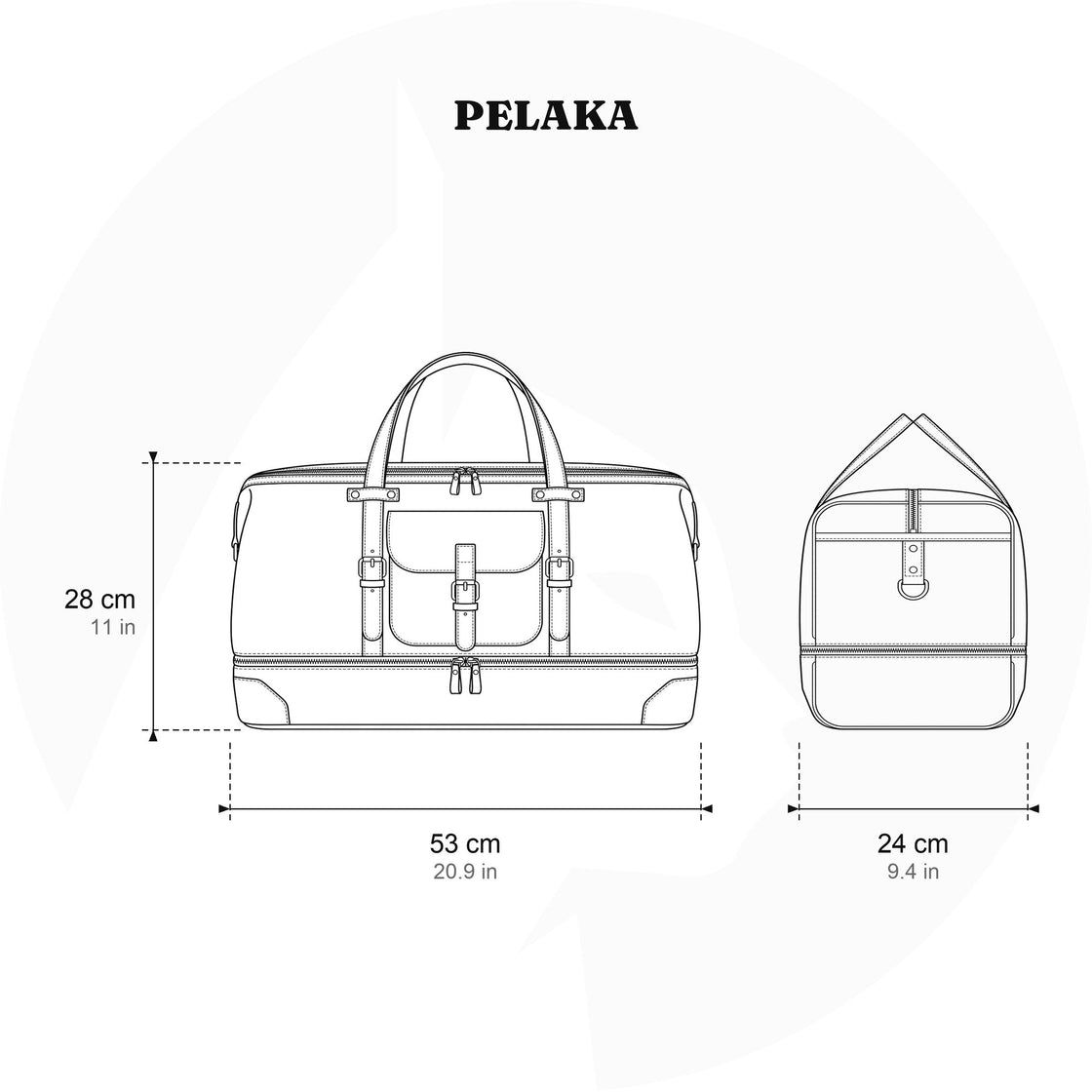 Sac de voyage en toile 35 L – Pelaka — 26