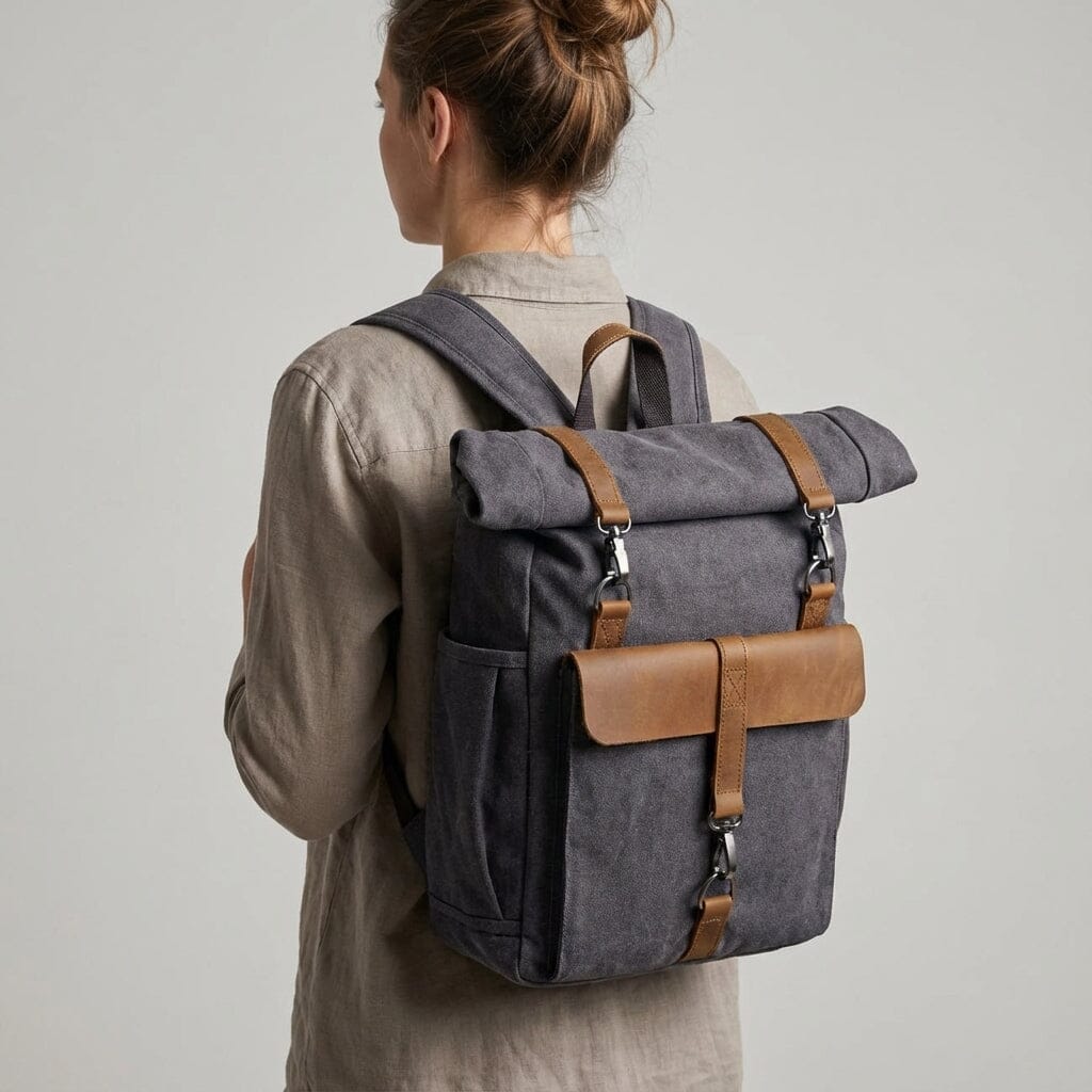 Sac à dos en toile pour ordinateur 16–20 L – Reykjavik — 9