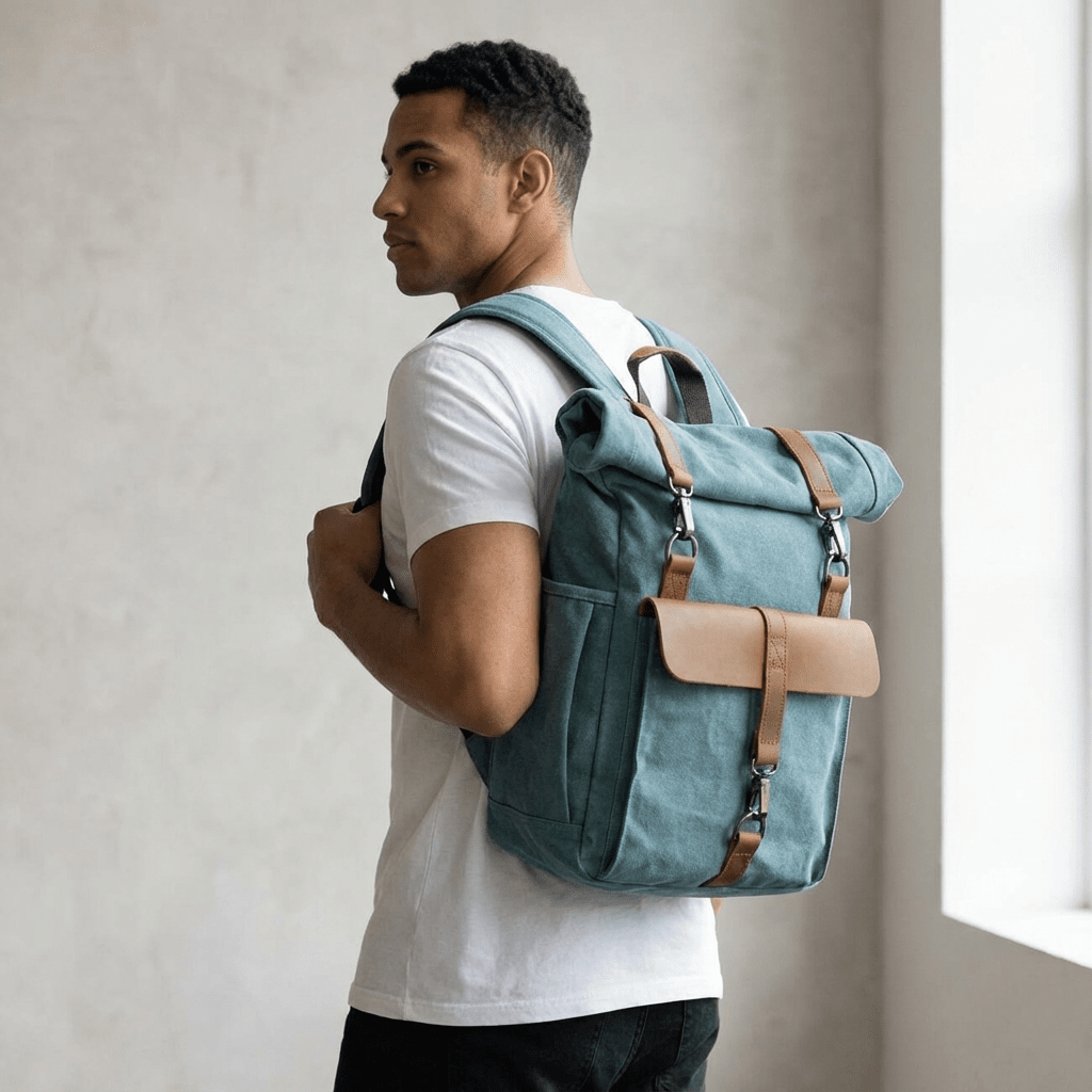 Sac à dos en toile pour ordinateur 16–20 L – Reykjavik — 10