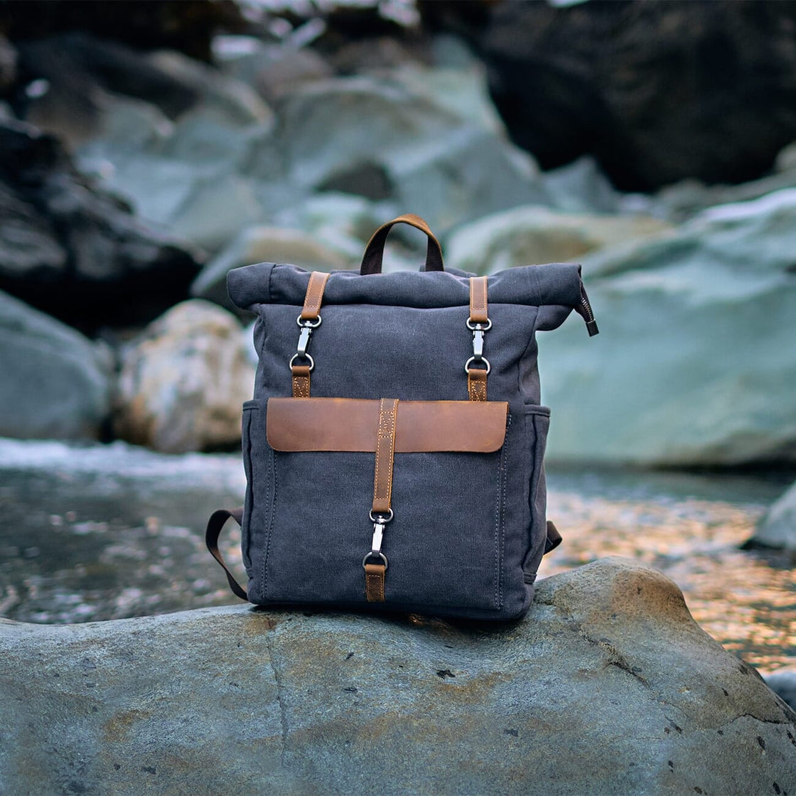 Sac à dos en toile pour ordinateur 16–20 L – Reykjavik — 12