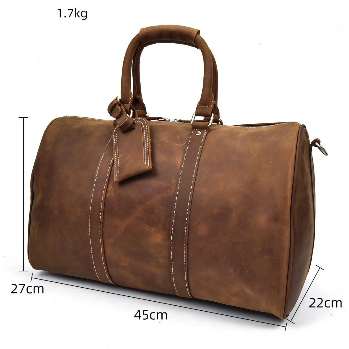 Sac de voyage en cuir 27 L – Rosario — 7