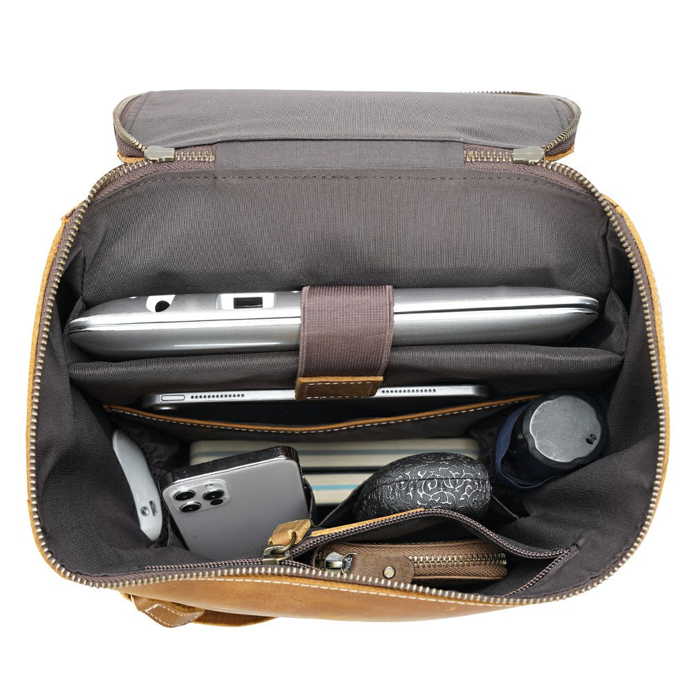 Lederrucksack mit Laptopfach 14,5 L – Rutford — 30