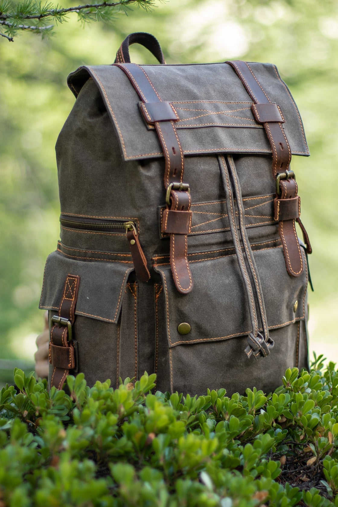 Canvas-Rucksack mit Laptopfach 20 L – Tallinn — 32