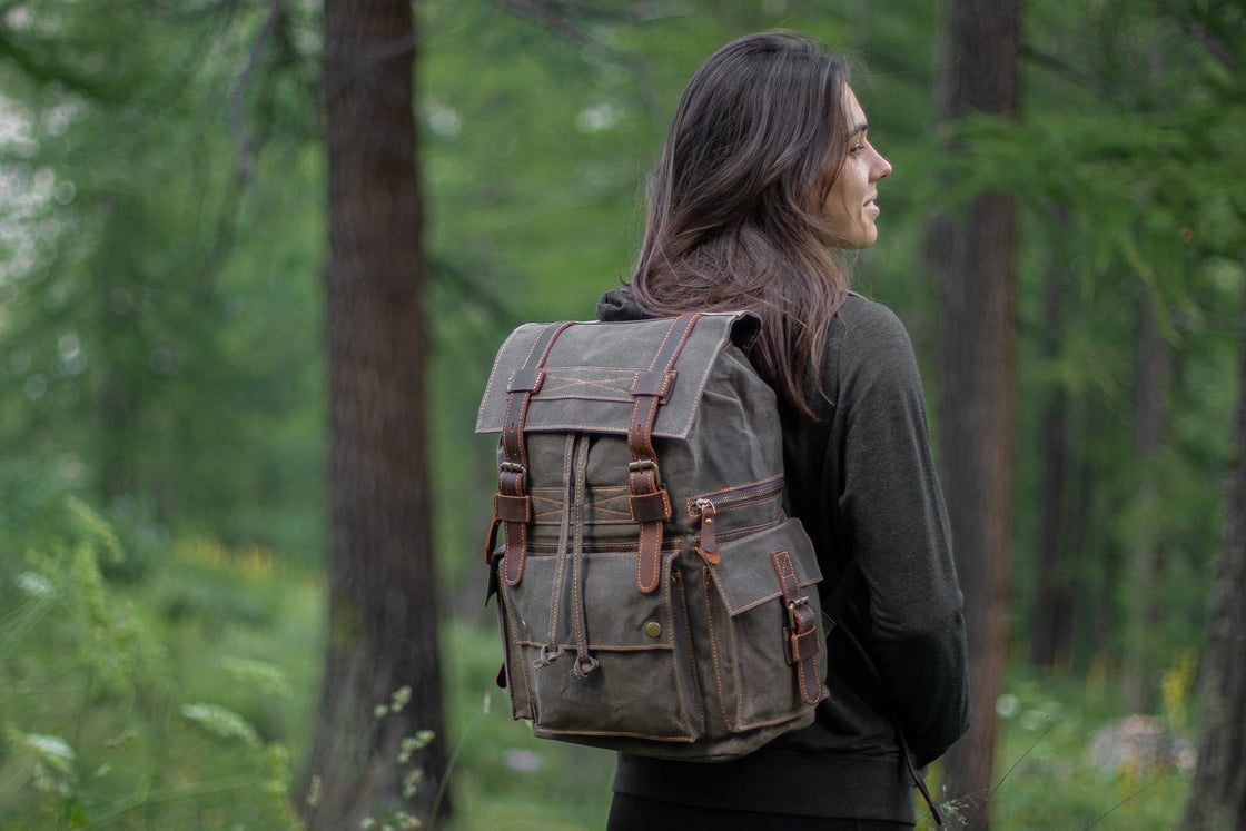 Canvas-Rucksack mit Laptopfach 20 L – Tallinn — 42