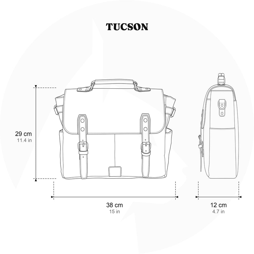 Canvas schoudertas 14 L – Tucson