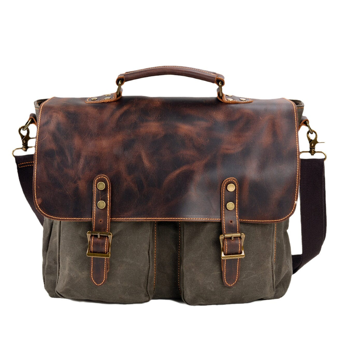 Tulsa — Vintage Canvas Messenger Bag, image 1
