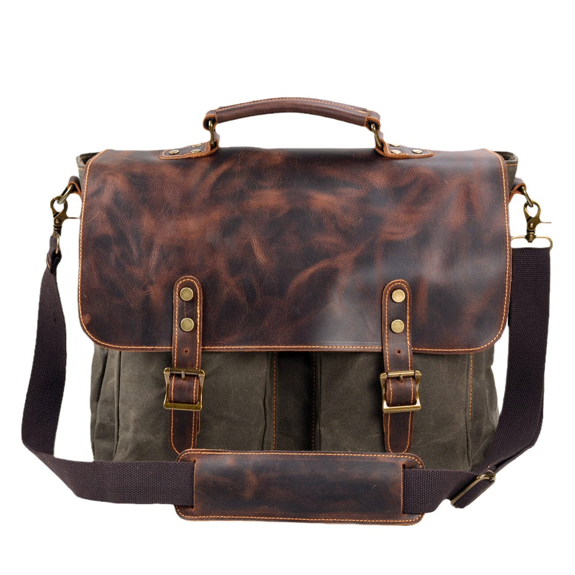 Tulsa — Vintage Canvas Messenger Bag, image 9