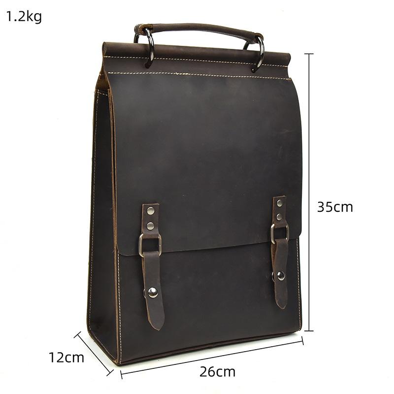 Tya — Leather Rucksack Handbag, image 3