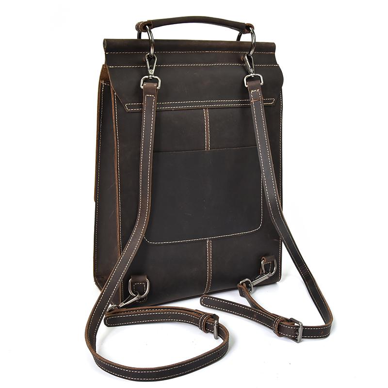 Tya — Leather Rucksack Handbag, image 6
