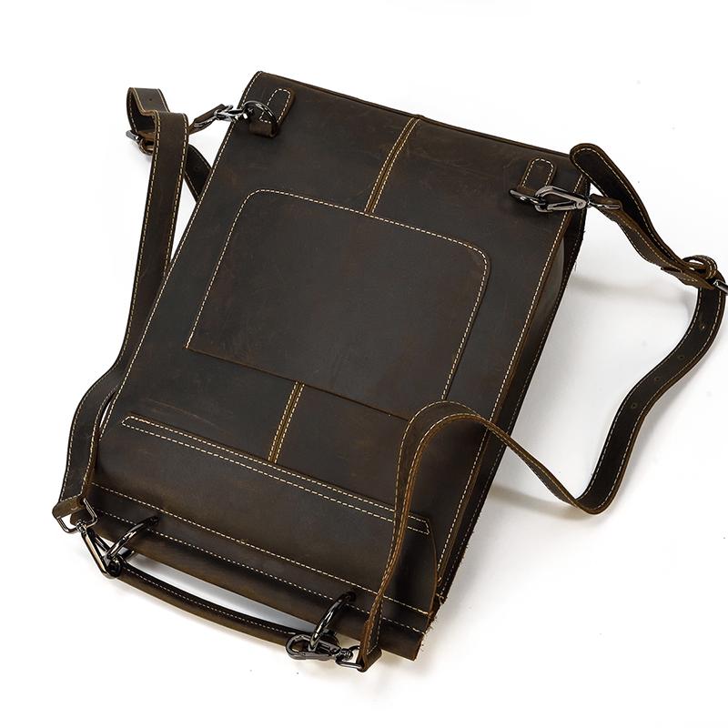 womens vintage leather daypack