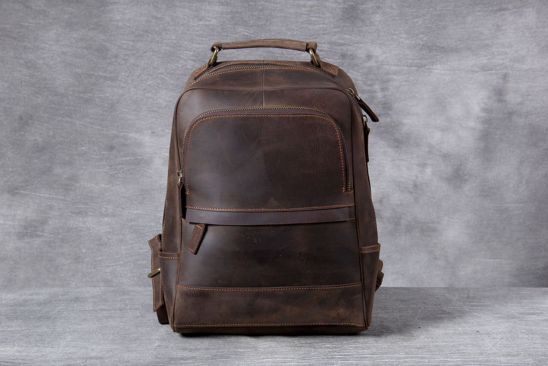 Sac à dos en cuir pour ordinateur 14 L – Tyree — 18