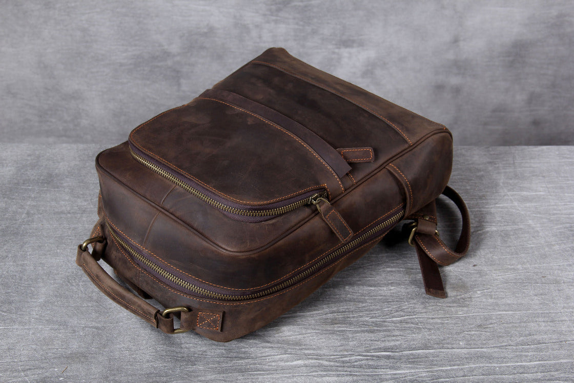 Sac à dos en cuir pour ordinateur 14 L – Tyree — 24