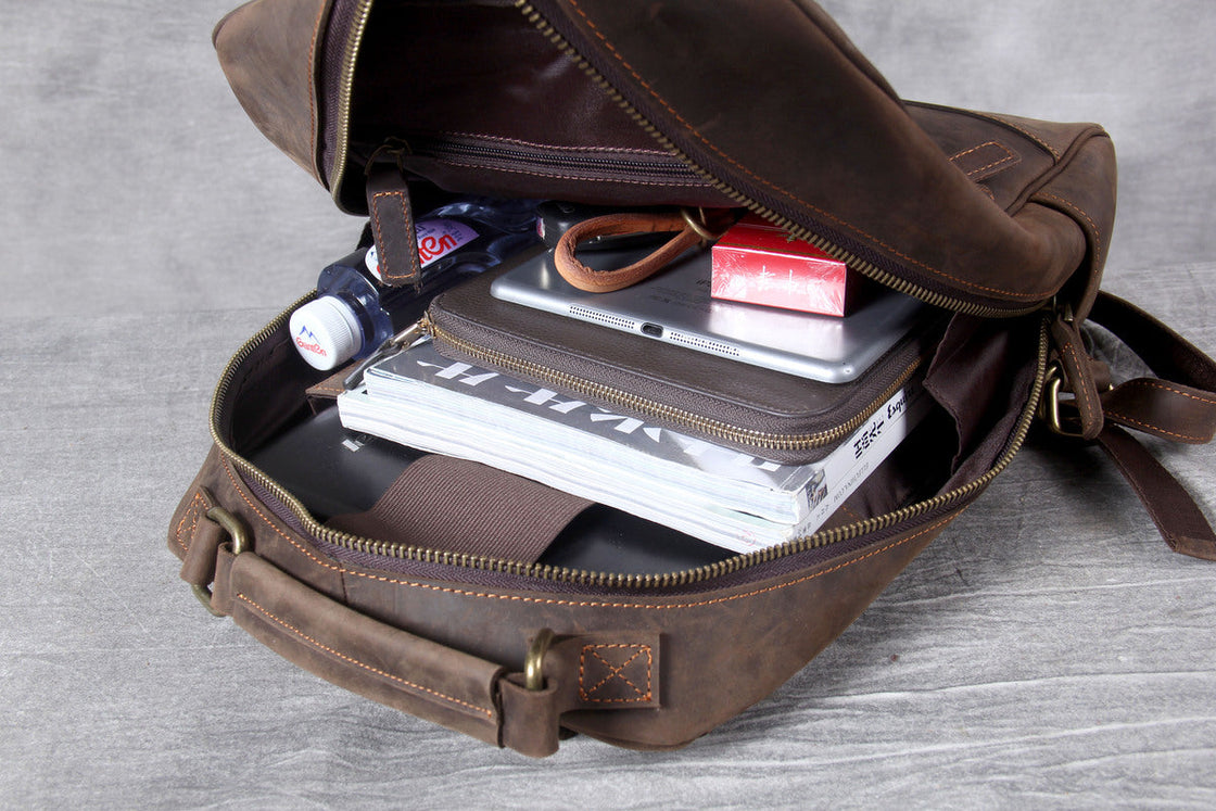 Sac à dos en cuir pour ordinateur 14 L – Tyree — 27