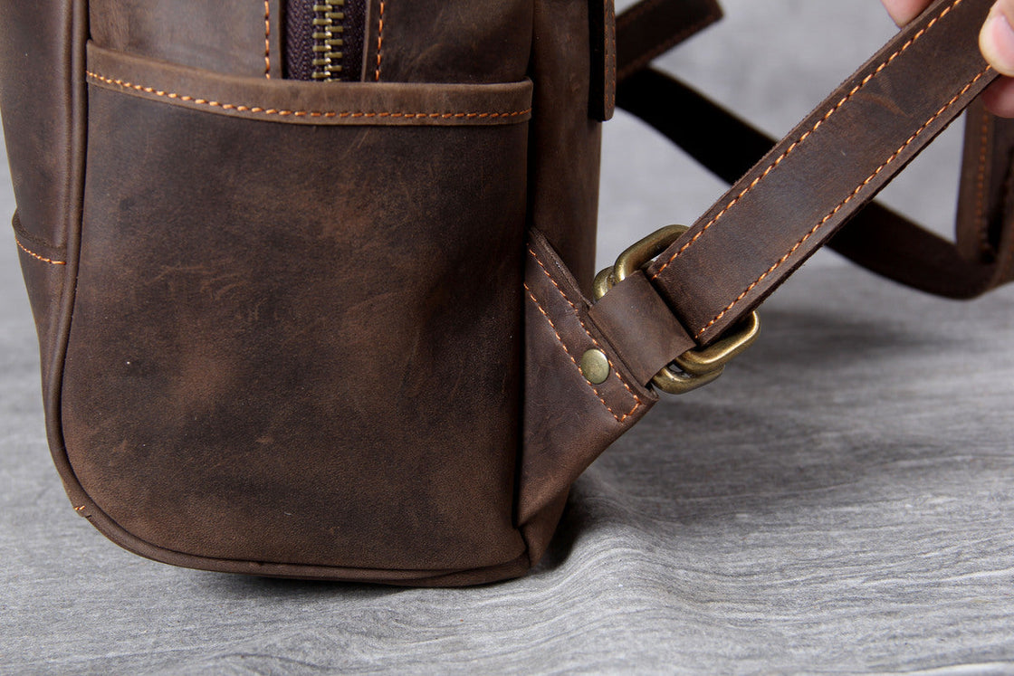 Sac à dos en cuir pour ordinateur 14 L – Tyree — 35