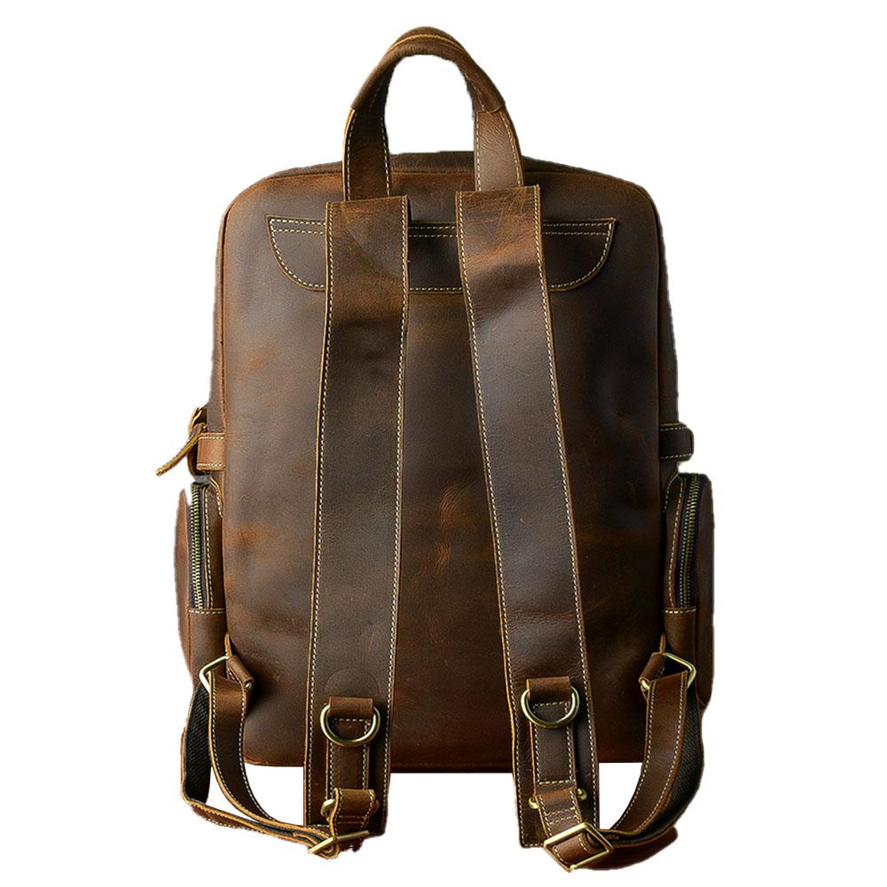 Leren rugzak met laptopvak – Ursus — 2