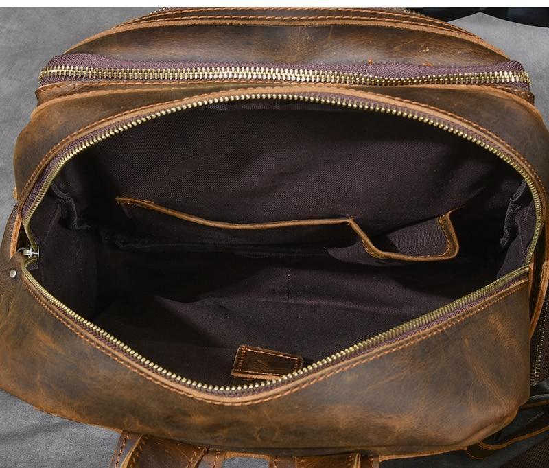 Leren rugzak met laptopvak – Ursus — 11