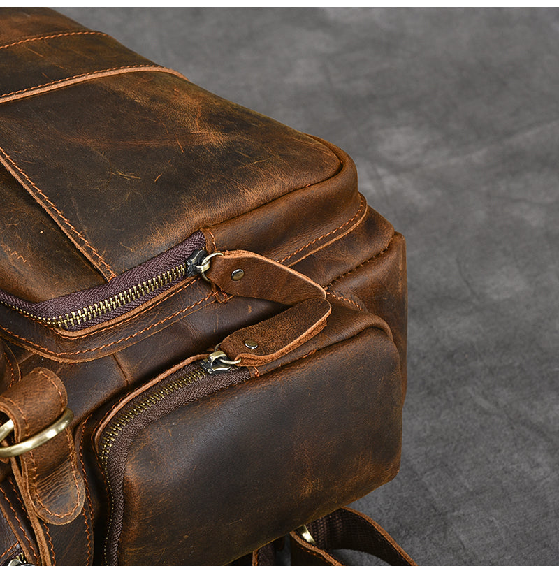 Leren rugzak met laptopvak – Ursus — 25
