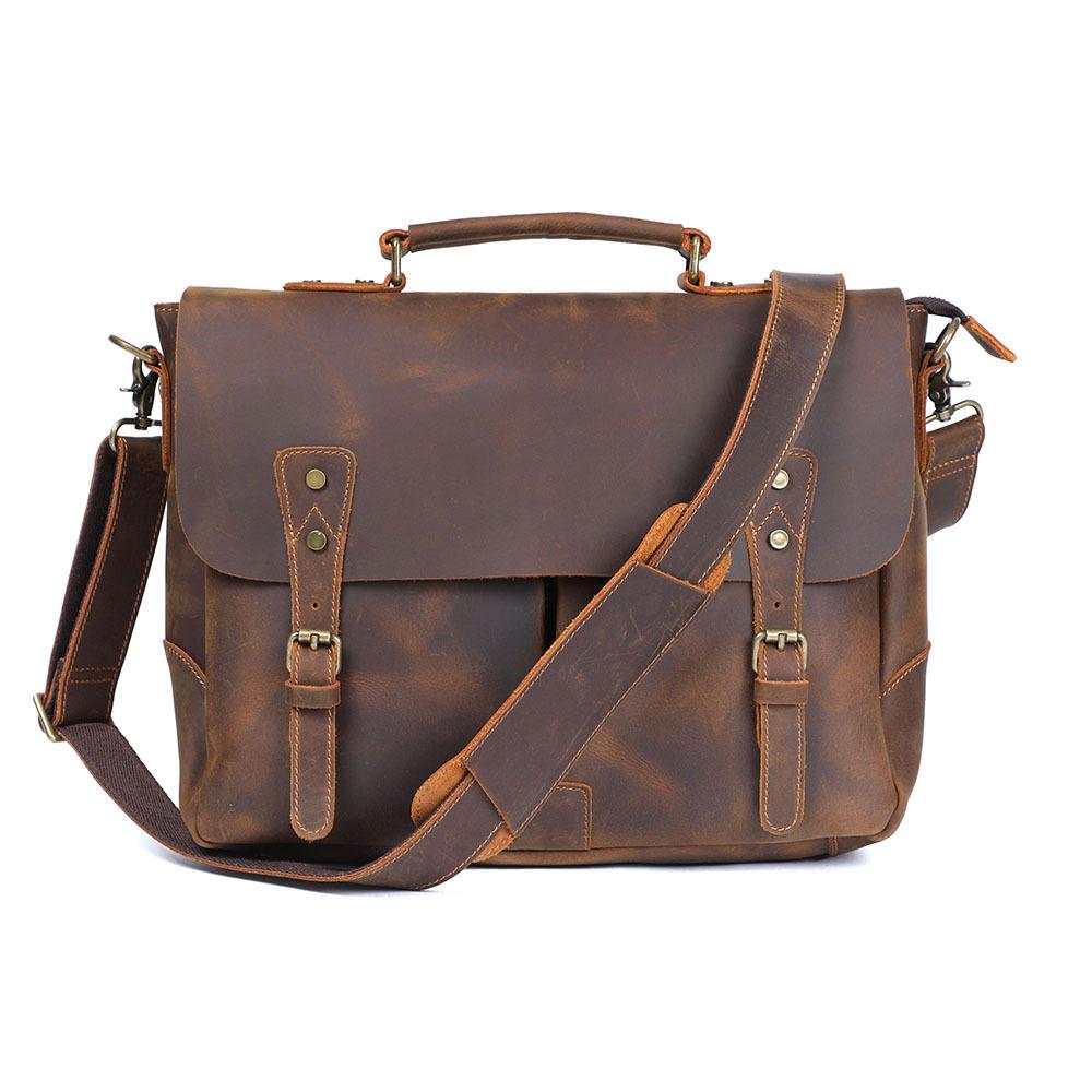 Leder-Schultertasche 10 L – Vatea — 2