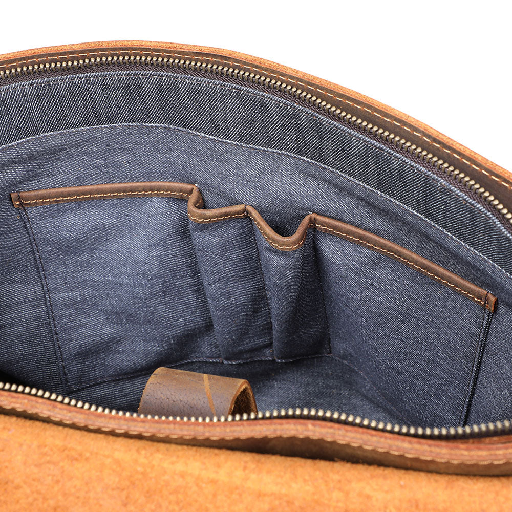 Leder-Schultertasche 10 L – Vatea — 8