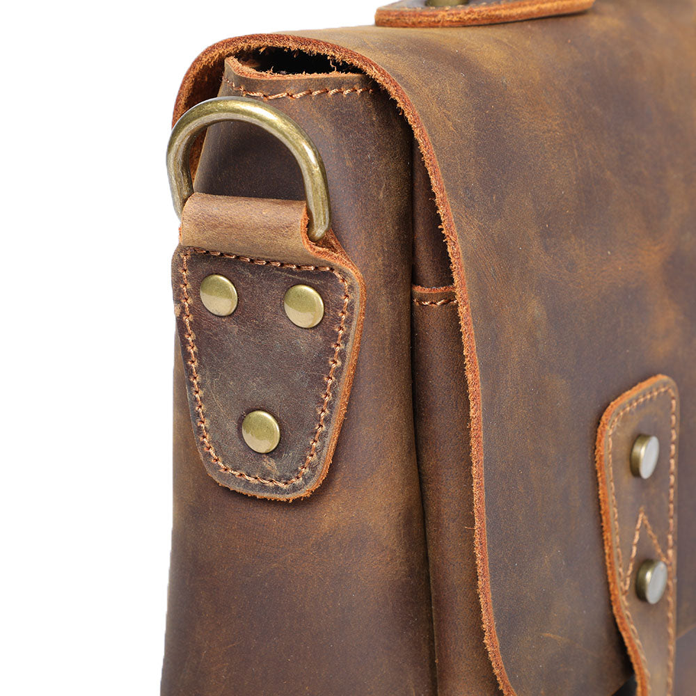 Leder-Schultertasche 10 L – Vatea — 14