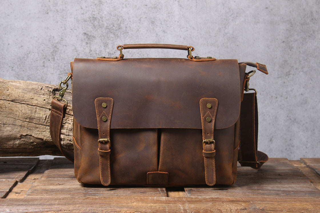 Leder-Schultertasche 10 L – Vatea — 25