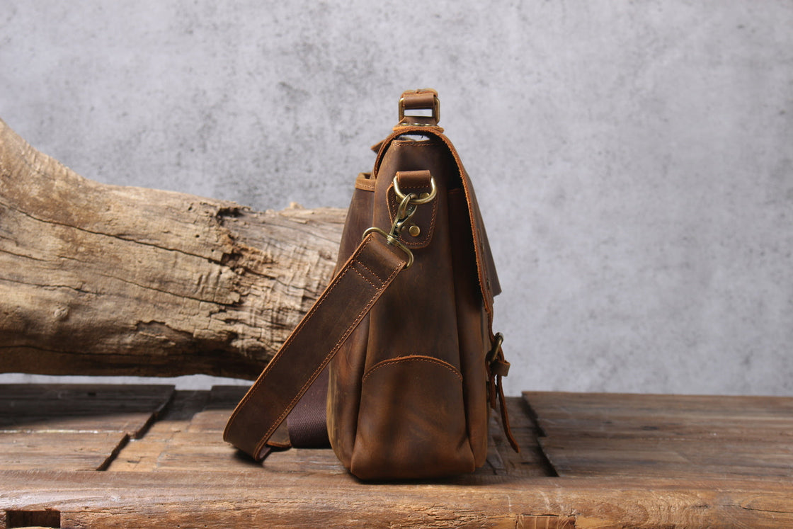 Leder-Schultertasche 10 L – Vatea — 31