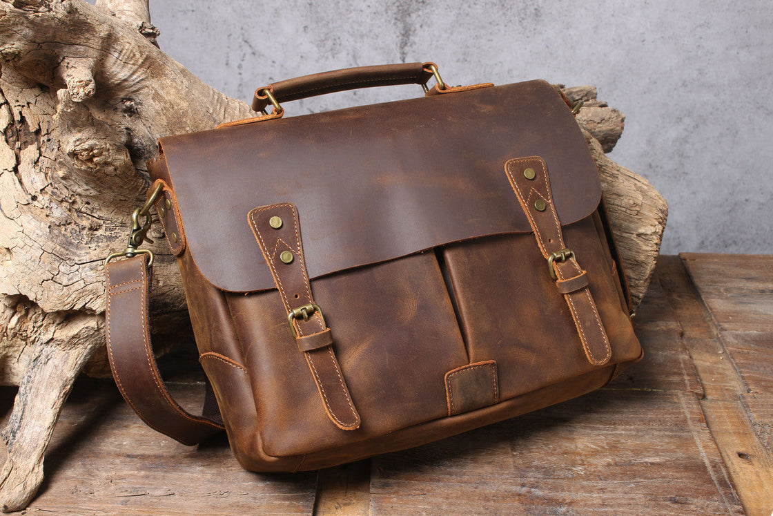 Leder-Schultertasche 10 L – Vatea — 55