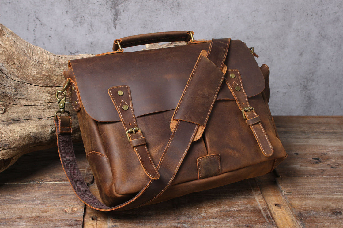 Leder-Schultertasche 10 L – Vatea — 56
