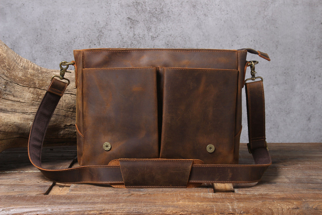 Leder-Schultertasche 10 L – Vatea — 57