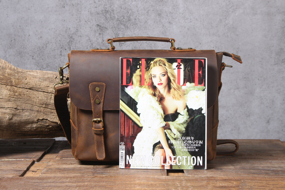 Leder-Schultertasche 10 L – Vatea — 60