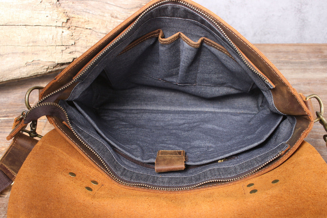 Leder-Schultertasche 10 L – Vatea — 61